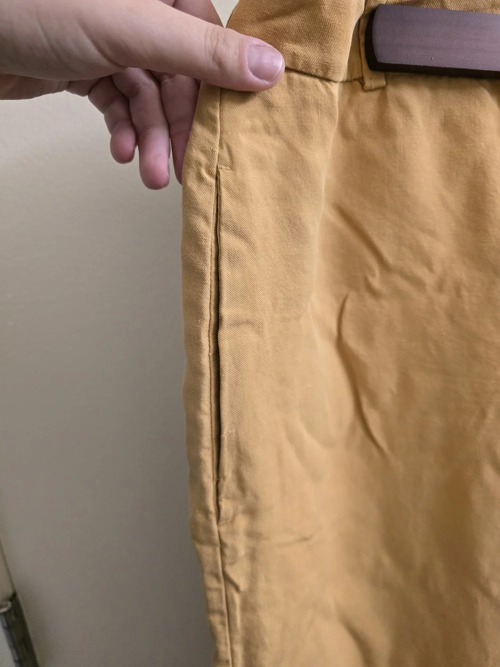 Golden Yellow Wide-Leg Pants